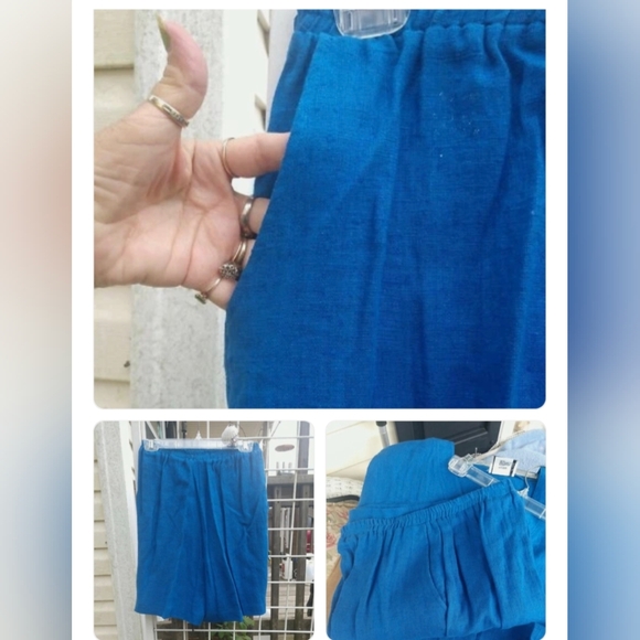 Women's Linen Bermuda Shorts Medium - Picture 2 of 6